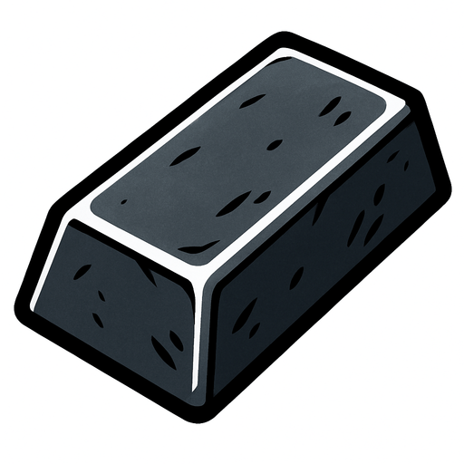 Iron bar.
In-Game asset.  2d.  High contrast.  No shadows