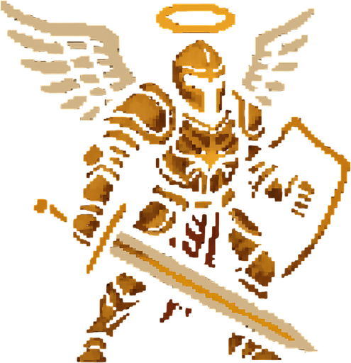 Michael demiurgos dark souls style 2d pixel art.
In-Game asset.  2d.  High contrast.  No shadows