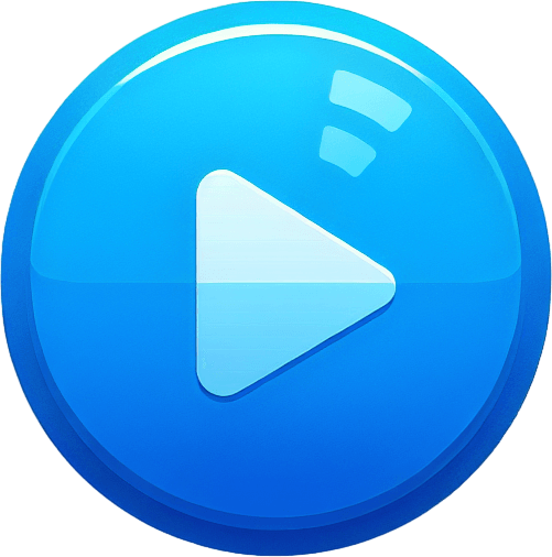 blue play button

Single Game Texture. In-Game asset. 2d. Blank background. High contrast. No shadows.