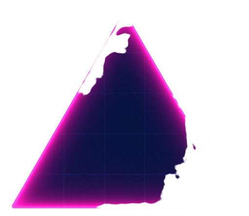 Neon triangle.
In-Game asset.  2d.  High contrast.  No shadows