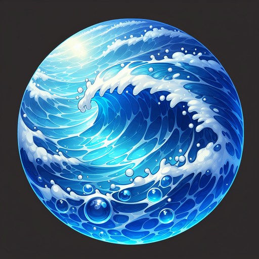 Water.
Single Game Texture.  In-Game asset.  2d.  High contrast.  No shadows. Water