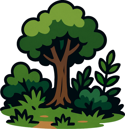 forestScenaryElement.
In-Game asset.  2d.  High contrast.  No shadows
