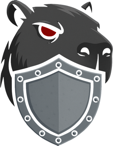 Ponle un escudo de metal delante de la cabeza. Tapando la boca y el cuello. Recuerda usar los rasgos y formas de un capibara. El escudo debe de ser de un plomo claro