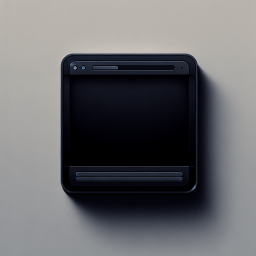 an empty black popup UI.
UI