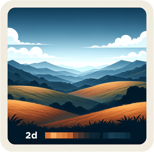 outside plains with hills.
Single Game Texture.  In-Game asset.  2d.  Blank background.  High contrast.  No shadows