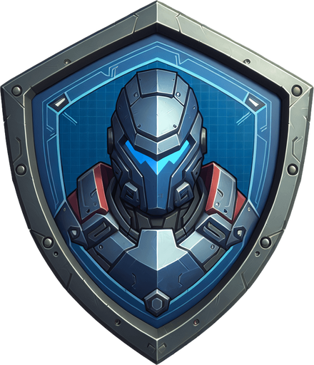 A shield of IRON MAN.
Single Game Texture. In-Game asset. 2d. Blank background. High contrast. No shadows.