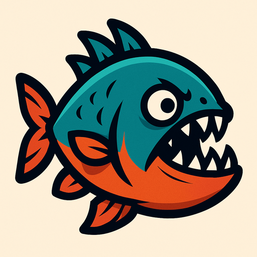 Piraña.
In-Game asset.  2d.  High contrast.  No shadows