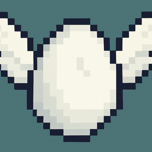 winged and white