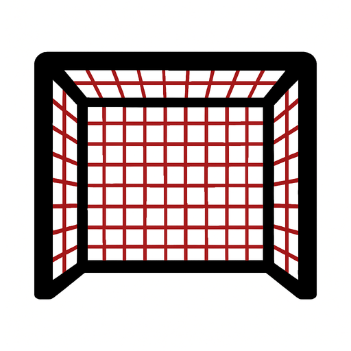 Goal net.
In-Game asset.  2d.  High contrast.  No shadows