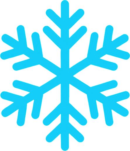 a snowflake.
In-Game asset.  2d.  High contrast.  No shadows