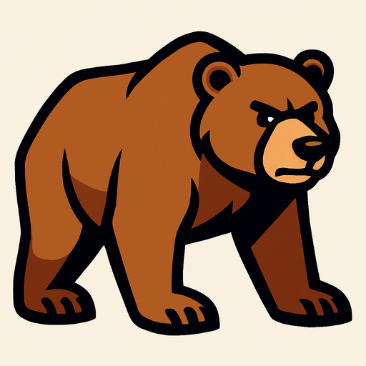 Bear.
In-Game asset.  2d.  High contrast.  No shadows