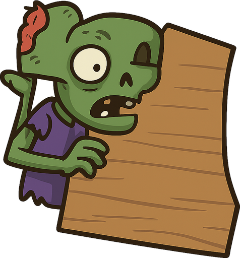 zombi. No background. Transparent background. Blank background. No shadows. 2d. In-Game asset. flat