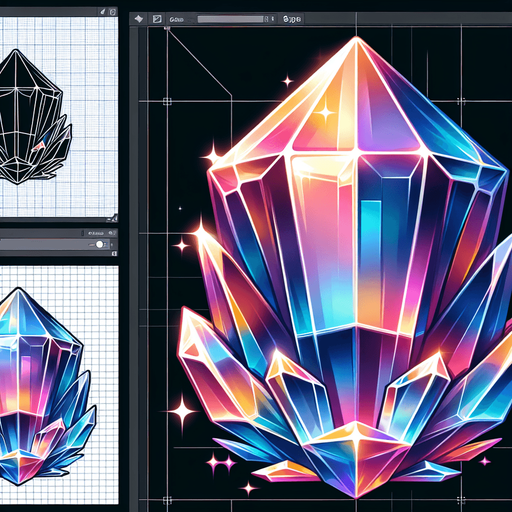 Crystal 🔮.
Single Game Texture. In-Game asset. 2d. Blank background. High contrast. No shadows.