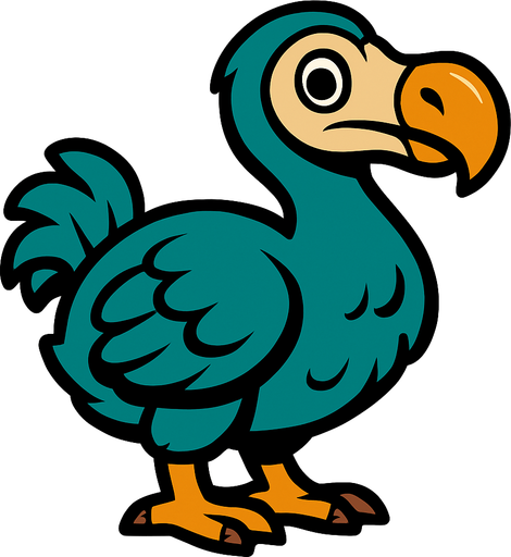 Dodo.
In-Game asset.  2d.  High contrast.  No shadows
