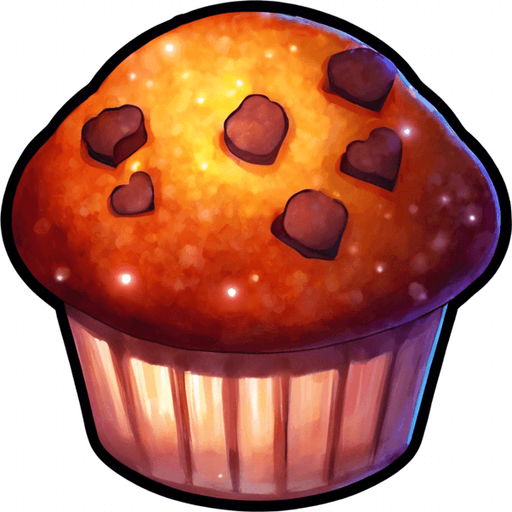 Glitter on muffin