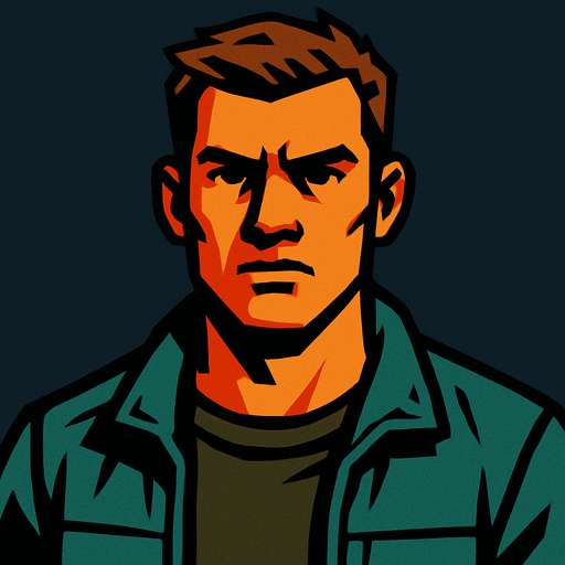 erkek insan.
In-Game asset.  2d.  High contrast.  No shadows