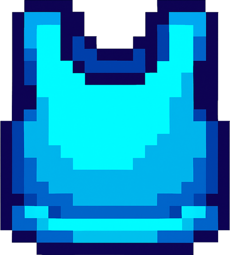 peto de pixeles.
In-Game asset.  2d.  High contrast.  No shadows