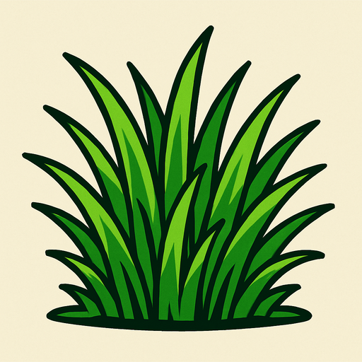 Grass.
In-Game asset.  2d.  High contrast.  No shadows