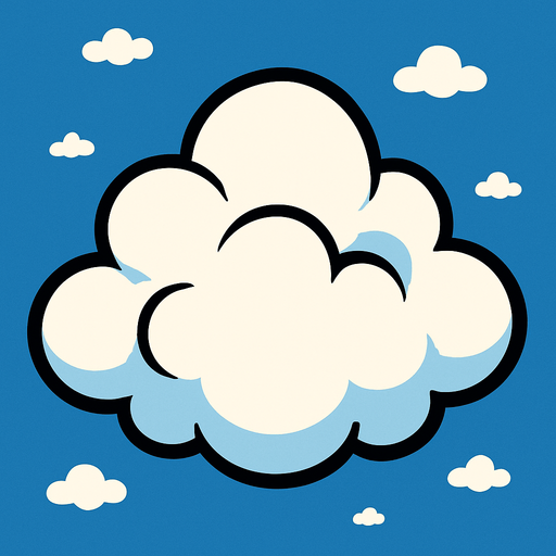 nubes animada.
In-Game asset.  2d.  High contrast.  No shadows