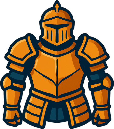 Savaş Zırhı.
In-Game asset.  2d.  High contrast.  No shadows