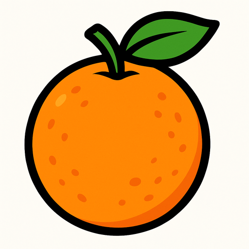 Orange.
In-Game asset.  2d.  High contrast.  No shadows