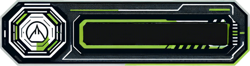 Just a black rectangle.