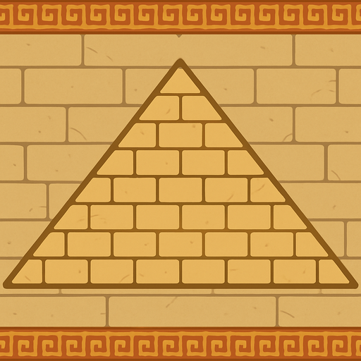 egypt wall design, background. Pyramid wall. No symbols
In-Game asset.  2d.  High contrast.  No shadows