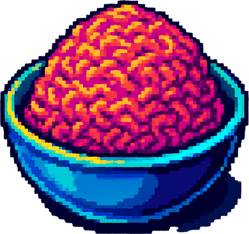 A ball of ground fish in a bowl.