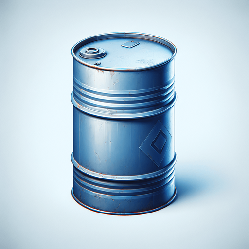 gasoline barel.
Single Game Texture. In-Game asset. 2d. Blank background. High contrast. No shadows.