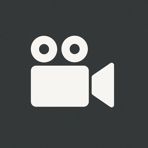 white video camera icon