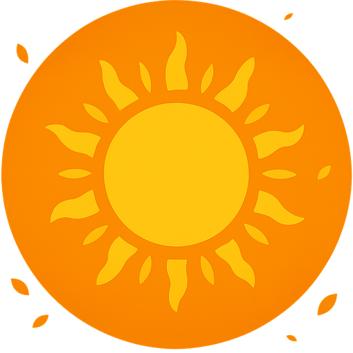 Bunun güneş versiyonunu yap ve icersindeki alev görseli yerine güneş versiyonu olsun