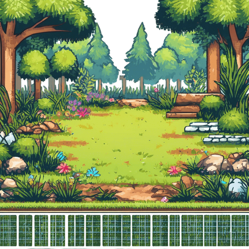 ekranın altını çimenlerin altını kahverengi yap