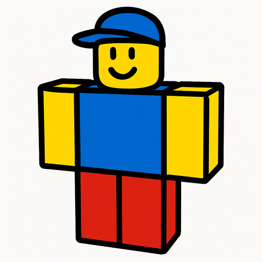 roblox player.
In-Game asset.  2d.  High contrast.  No shadows