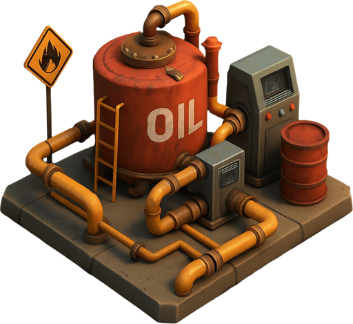 outgoing gasoline infrastructure system.
In-Game asset