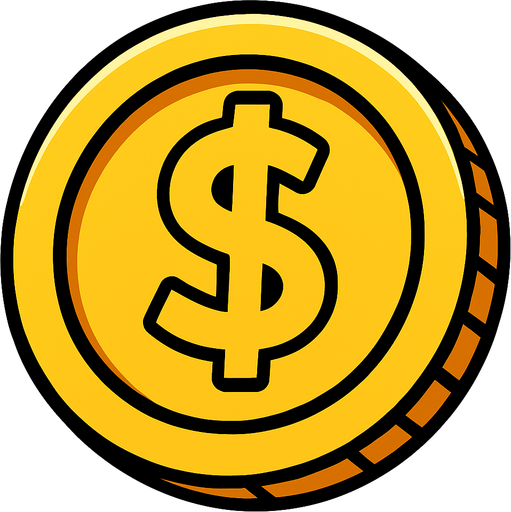 coin.
In-Game asset.  2d.  High contrast.  No shadows