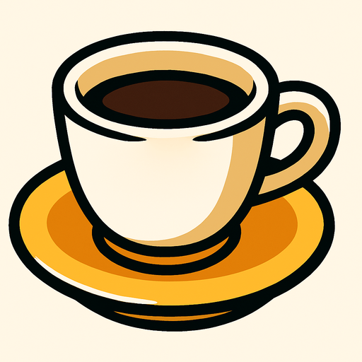 a coffee.
In-Game asset.  2d.  High contrast.  No shadows