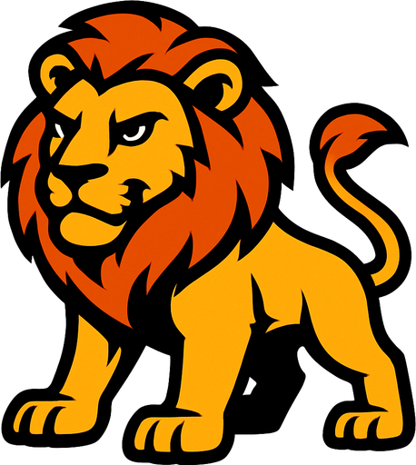 Lion.
In-Game asset.  2d.  High contrast.  No shadows
