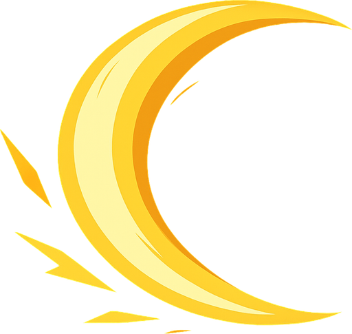 Survivor.io style 2D sword swing effect made by HABBY PTE. LTD..
In-Game asset.  2d.  High contrast.  No shadows. It should only have a slash effect, no swords. The slash effect should also be in the shape of a half moon.