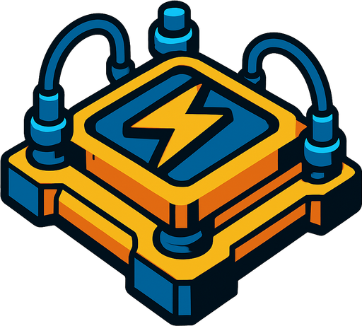 güç platformu.
In-Game asset.  2d.  High contrast.  No shadows