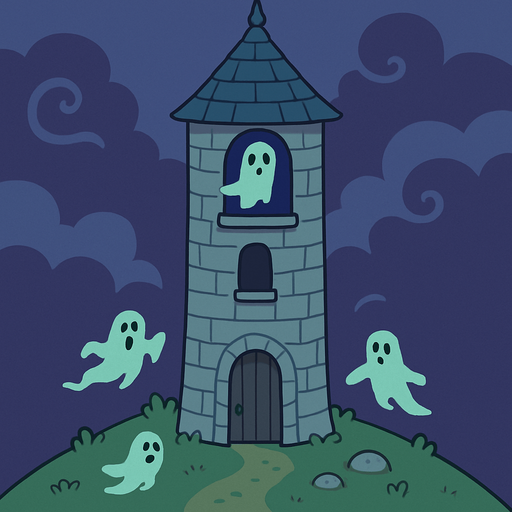 ghost tower. rpg. 2d. no shadows.