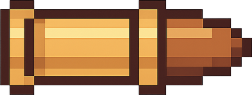 pixelart bullet. No background. Transparent background. Blank background. No shadows. 2d. In-Game asset. flat