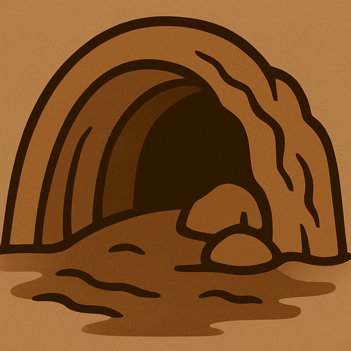 A brown cave