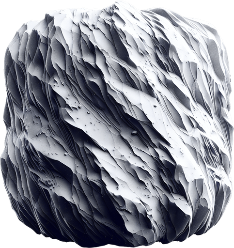 mountain boulder.
Single Game Texture.  In-Game asset.  2d.  Blank background.  High contrast.  No shadows