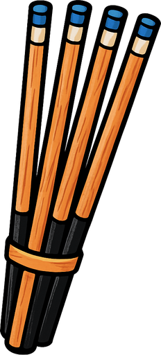 pack of Billiard cuesticks
In-Game asset.  2d.  High contrast.  No shadows