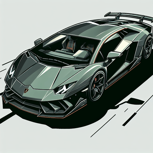 Lamborghini.
Single Game Texture. In-Game asset. 2d. Blank background. High contrast. No shadows.