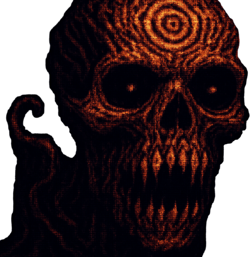 horror uncanny scary pixelated