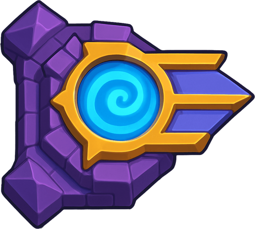 Crea la Torre Arcane en un estilo 2D renderizado, limpio y cartoonish, con contornos claros y definidos, colores vibrantes con transiciones suaves, y sombreado que da volumen a sus superficies superiores.
La perspectiva debe ser VISTA CENITAL (totalmente desde arriba). Esto significa que la torre se verá como si estuviera siendo observada directamente desde arriba, con los detalles de su parte superior siendo prominentes.
Esta torre NO tiene una base circular. Su elemento de ataque principal (vórtice, cristal central) debe estar orientado para proyectar energía hacia la DERECHA.
La torre debe tener un perfil bajo y la menor cantidad de relieve vertical posible para facilitar una rotación fluida en la animación. El vórtice o cristal principal debe ser el punto focal superior..
In-Game asset.  2d.  High contrast.  No shadows