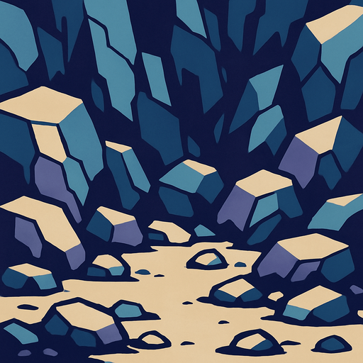 Rock bg.
In-Game asset.  2d.  High contrast.  No shadows