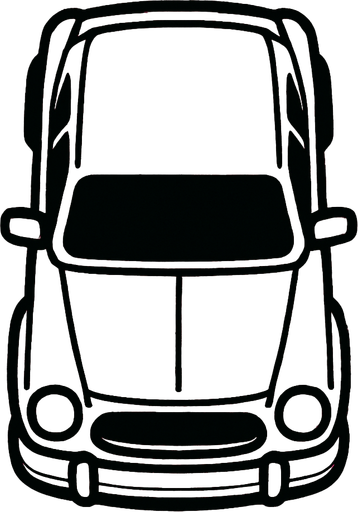 pembe renk araba üstten çekilmiş.
In-Game asset.  2d.  High contrast.  No shadows