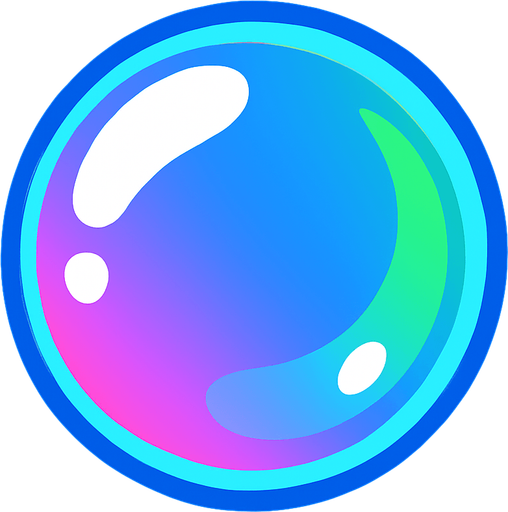 bubble.
In-Game asset.  2d.  High contrast.  No shadows